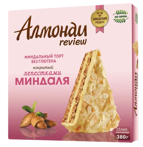 Торт АЛМОНДИ REVIEW «МИНДАЛЬНЫЙ»